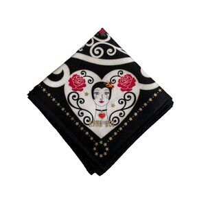 Anna Sui Vintage Embroidered Cotton Scarf
